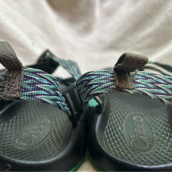 Chaco ZX1 Echo Tread Green Sandals Kids size 2 - Picture 3 of 7